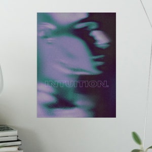 Aesthetic Retro Trippy Aura Intuition Affirmation Poster for Dorm for Apartment *DIGITAL DOWNLOAD*