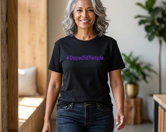RM #DopeOldPeople Tee, RM quote Tee, BTS Hashtag Text Shirt, Funny Senior Pride