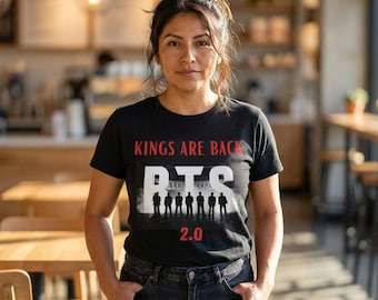 BTS Kings Are Back 2.0 Concert T-Shirt, Vintage Poster Style