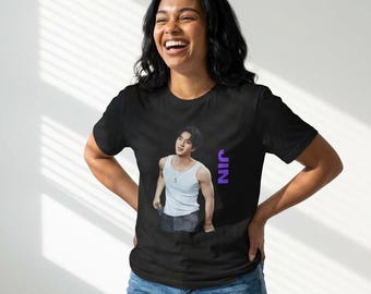 BTS Jin Concert T-Shirt, Kim Seok-Jin Fan Merch, ARMY Apparel