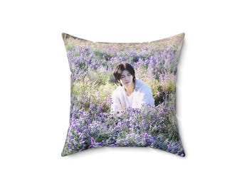 Nam Joon, RM, Wildflower Square Pillow