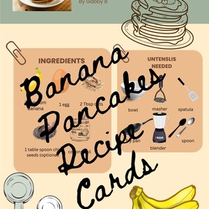 Bananenpannenkoekjes Visuele Receptkaart