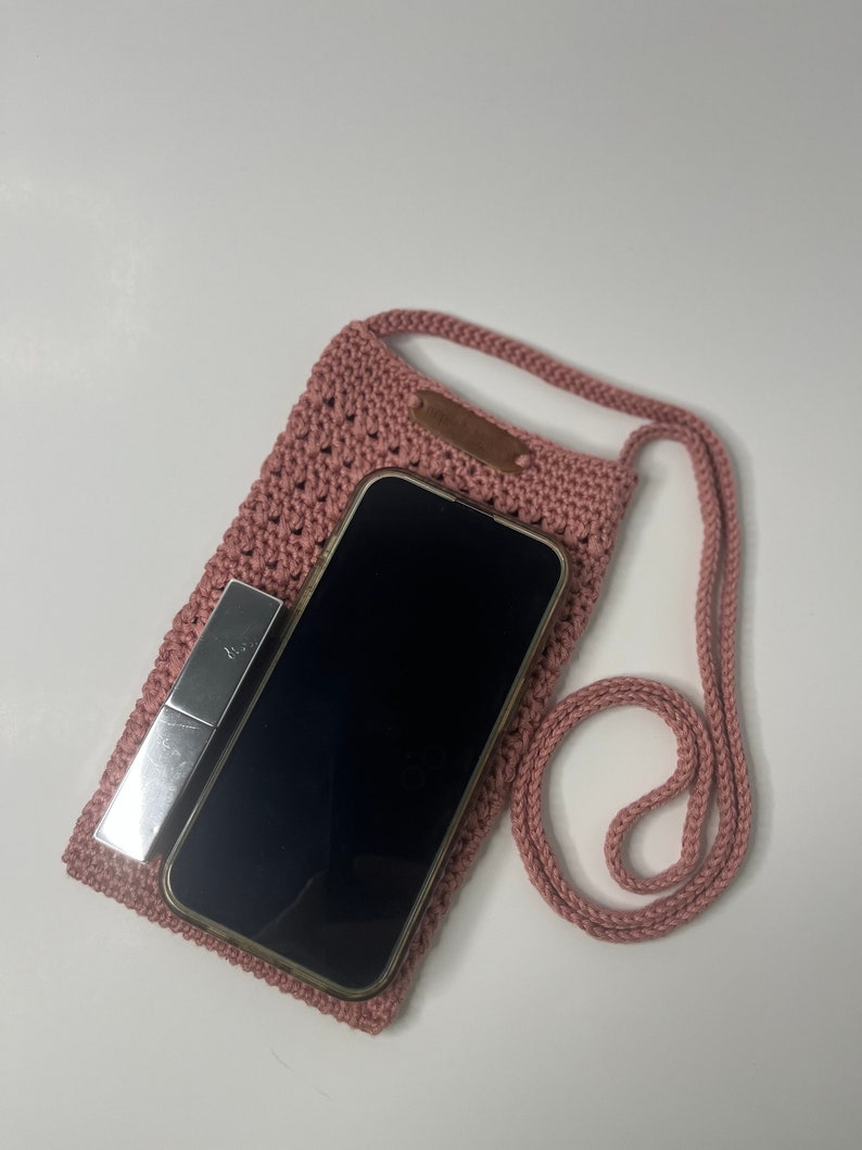 Womens Cell Phone Bag / Handmade / Purse / 100% Cotton / Crossbody image 4
