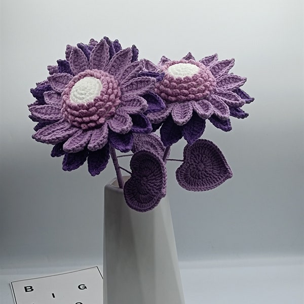 crochet sunflower bouquet/Handmade bouquet/flower bouquet/Home decoration/Home decoration/Mother's Day gift