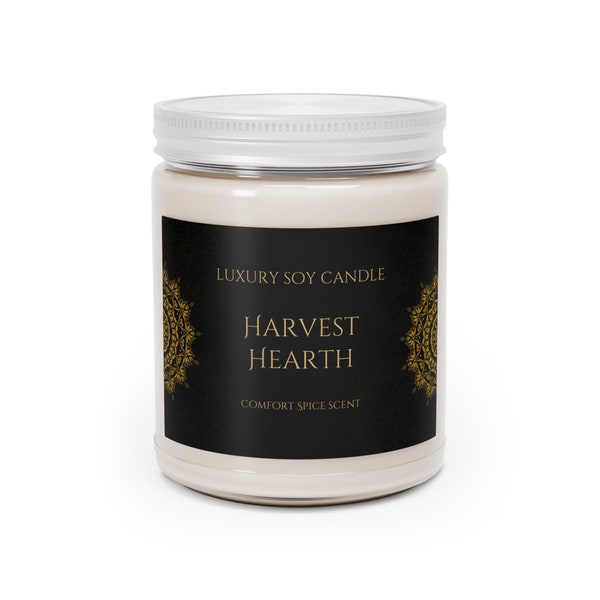Harvest Hearth Candle - Organic hand made Soy Candle | autumn scent  | eco-friendly