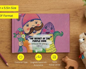 Chicha Morada Peruvian tale Bilingual bundle Purple Peru folktale children's storybook Spanish English Fairy  kids illustrated bedtime ebook