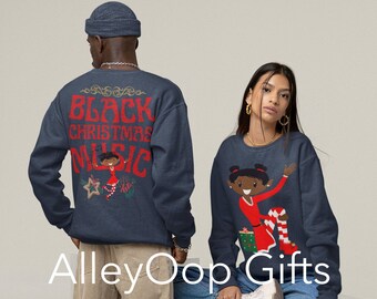 Santa Helper Sweatshirt, Black Owned Shop, Zwarte Kerstman, Black Owned Christmas Shop, Black Santa Family
