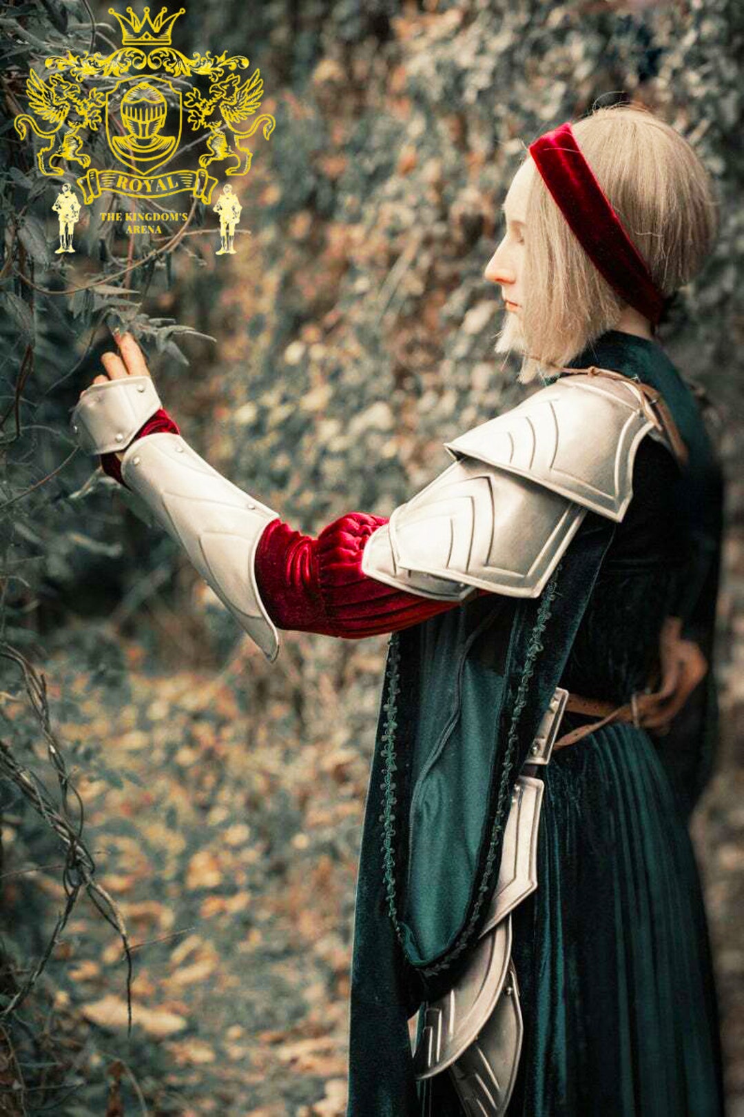 Pair of Pauldrons for Female LARP Costume Steel Fantasy Etsy