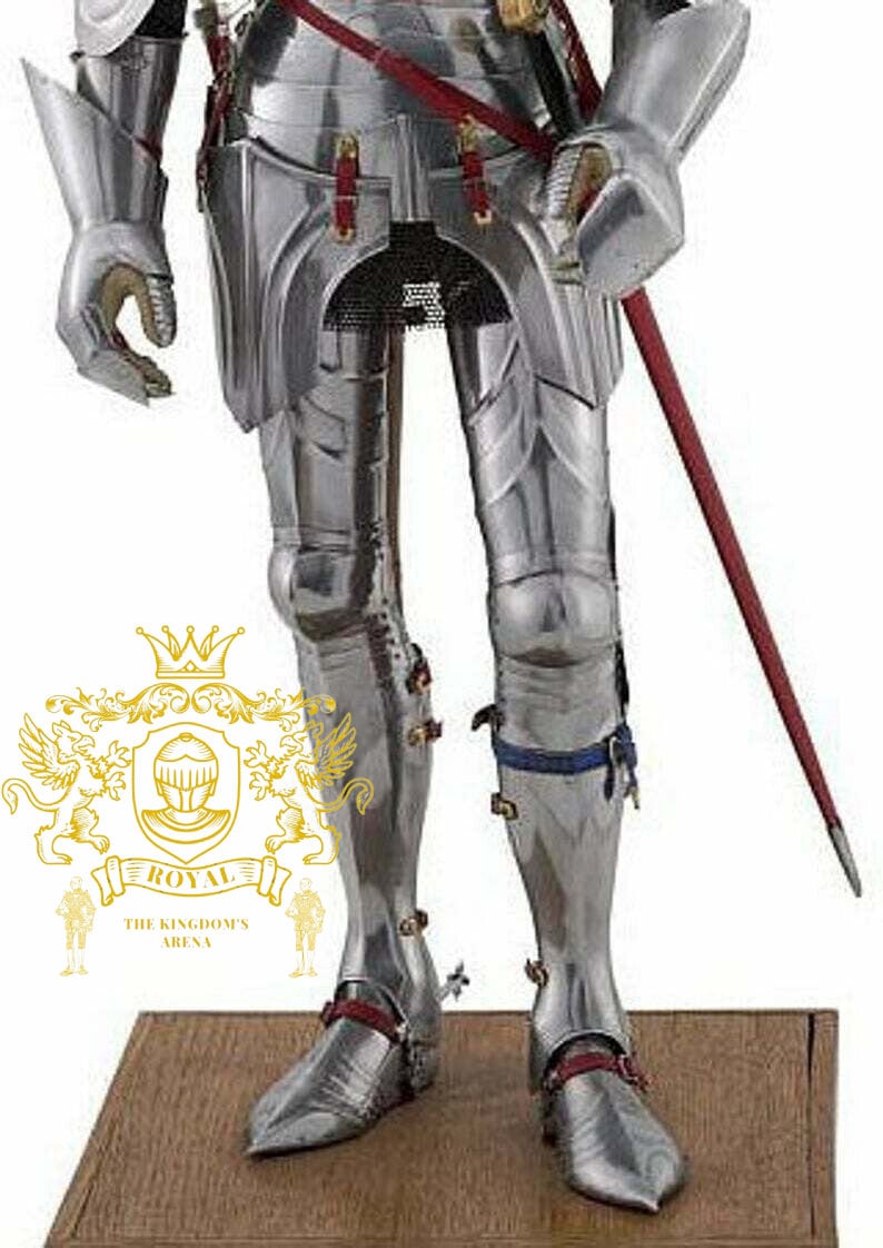 Medieval Wearable Knight Armor Suit Crusader Halloween Combat Full Body