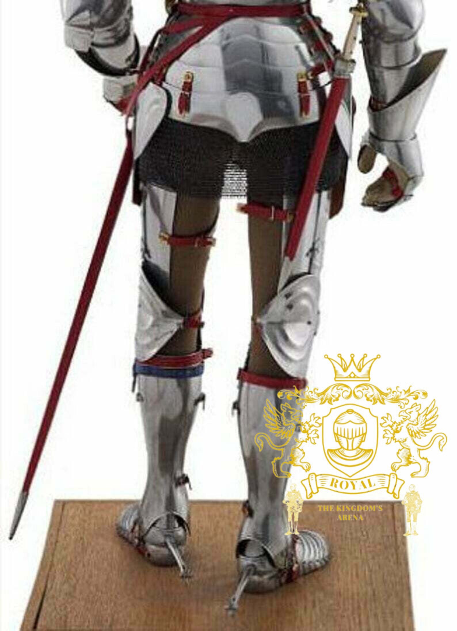Medieval Wearable Knight Armor Suit Crusader Halloween Combat Full Body