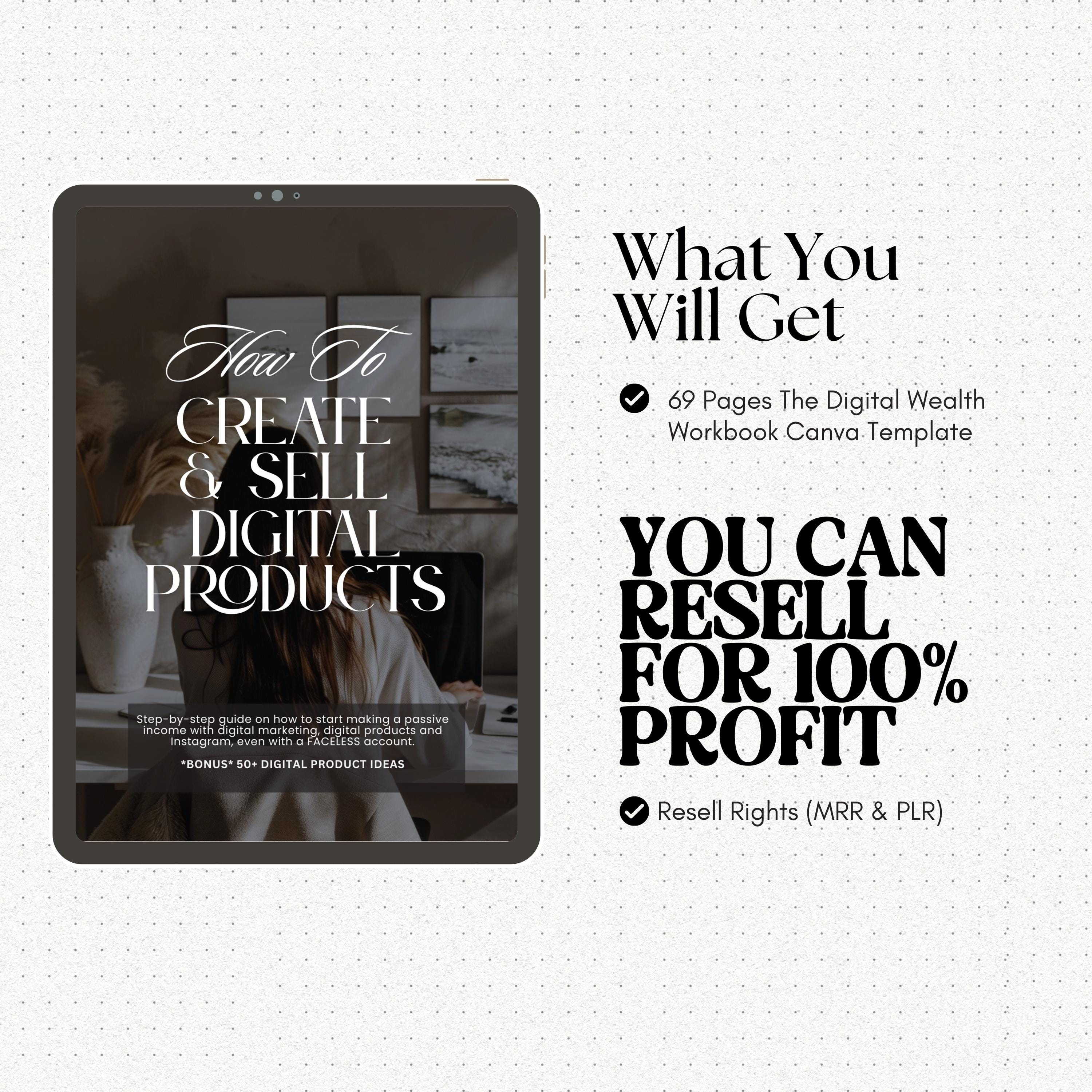Digital Product Guide: Editable Canva Template With MRR PLR - Etsy