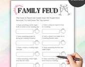 Bridal Shower Family Feud Game: Funny Wedding Trivia (Printable, Instant Download)