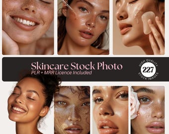 Skincare Stock Photos, Beauty Images, PLR MRR (Digital Products)