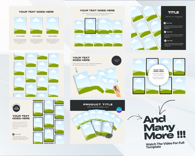 Planner Mockup, Journal Mockup, Etsy Templates, Canva Mockup, Digital Mockups, Product Mockup, Editable Mockup, Printable Mockup, Planner Template, Journal Template, Mockup Bundle