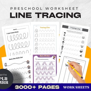 Pode incluir: Um conjunto de folhas de trabalho pré-escolares para traçar linhas. As folhas de trabalho apresentam vários padrões de linhas, incluindo linhas onduladas, linhas retas e linhas em ziguezague. As folhas de trabalho são projetadas para ajudar as crianças a desenvolver suas habilidades motoras finas e a coordenação olho-mão. O texto nas folhas de trabalho inclui "Eu posso traçar linhas", "Salve o gatinho", "Traçando linhas", "Traços básicos" e "Traçando uma linha".