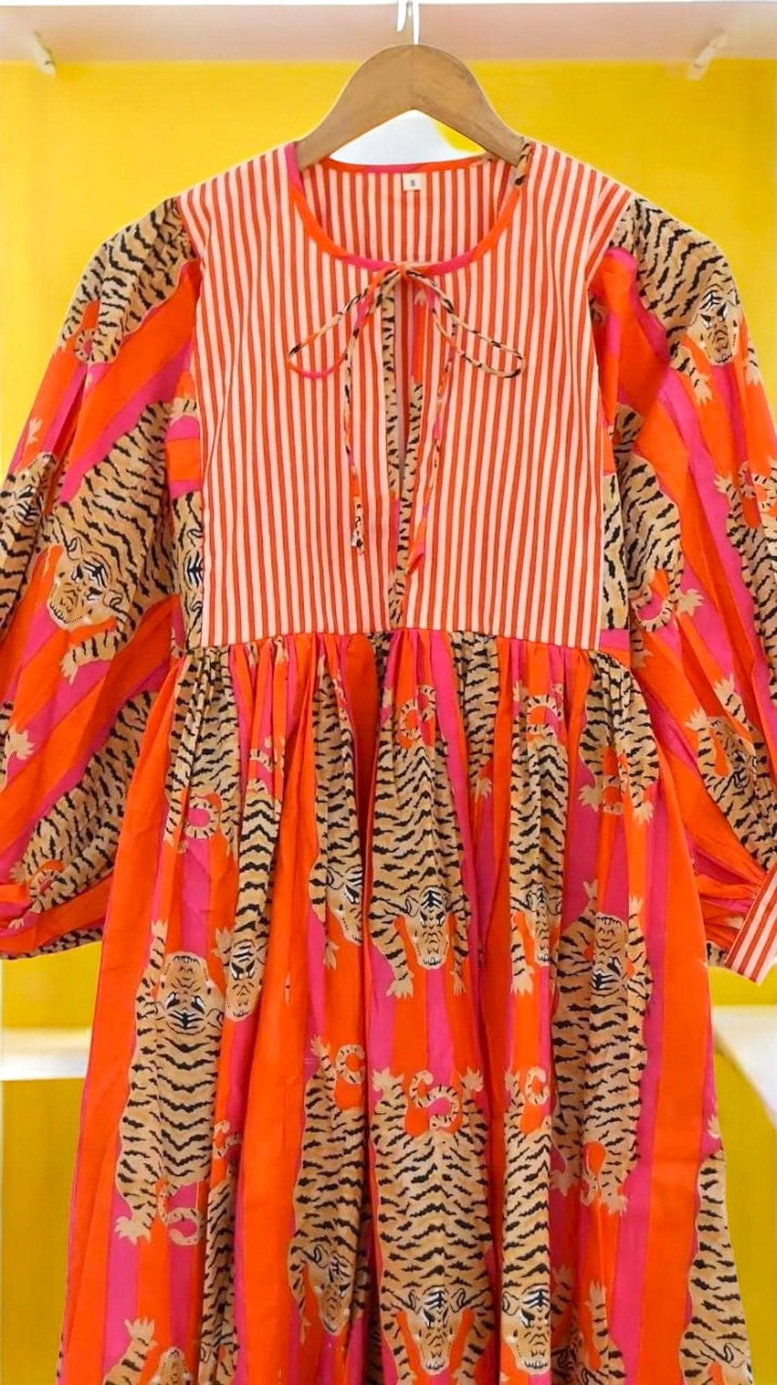Orange Tiger Dress - Etsy UK
