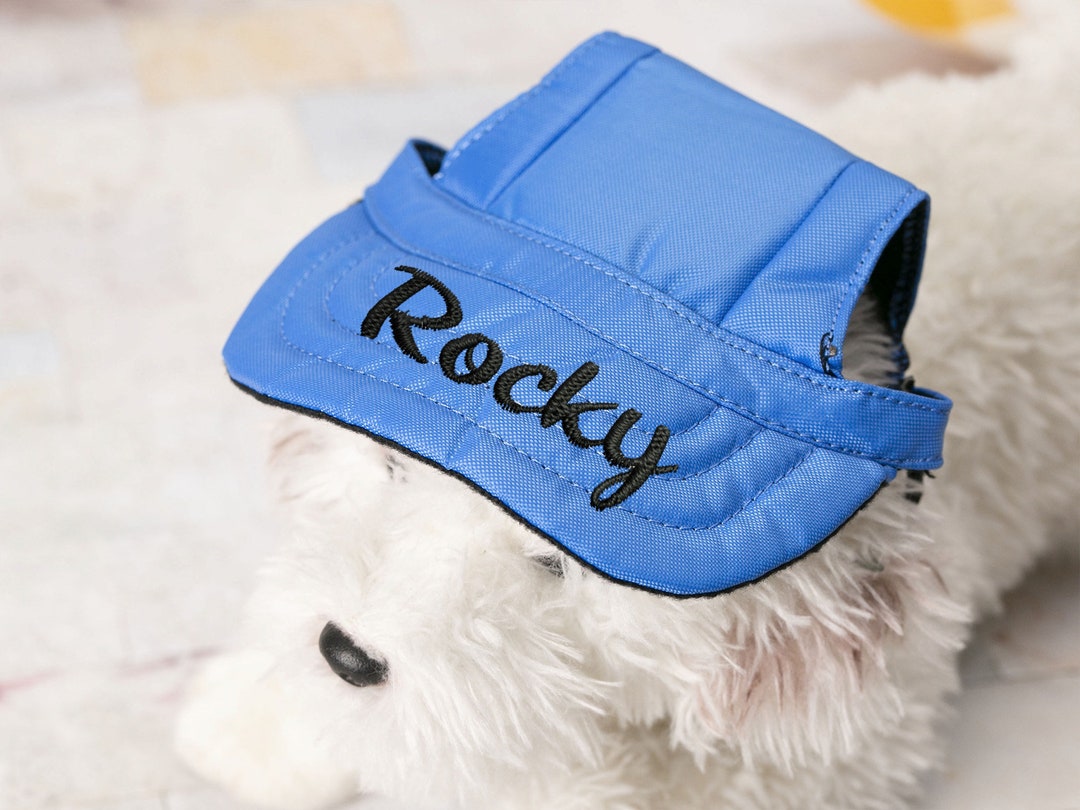 Personalized Dog Baseball Cap With Ear Holes Custom Summer Dog Etsy