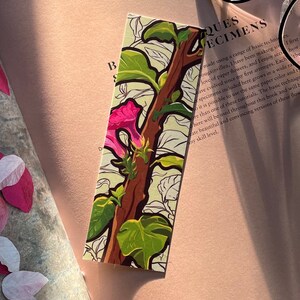 COSY BLUMEN LESEZEICHEN! Helles, buntes, botanisches Lesezeichen | Glossy Blumen Lesezeichen | Geschenk für Leser & Buchliebhaber