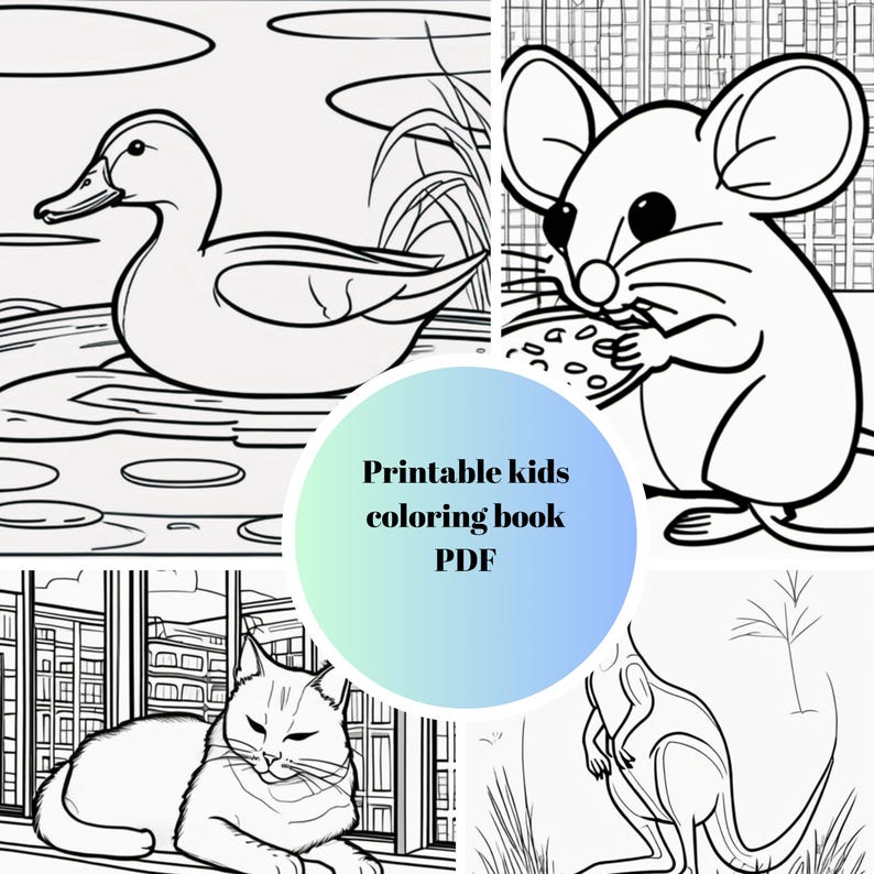 Simple Coloring Book for Toddlers Ages 2-5 | 10 Easy Pages | Beginner ...