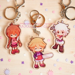 Yume Nikki Acrylic Keychains / Madotsuki Keychain / Yume 2kki Urotsuki Keychain / Dot Flow Sabitsuki Keychain / RPG Maker Horror Keychains