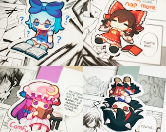 Touhou Fumo Magnetic Bookmarks / Touhou Bookmark / Funny Bookmark / Manga Bookmark / Bookish Gift