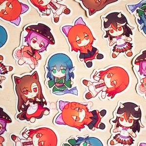 Touhou DDC Fumo Vinyl Sticker Set / Fumo Stickers / Touhou Stickers / Funny Meme Stickers / Laptop Stickers / Vinyl Stickers