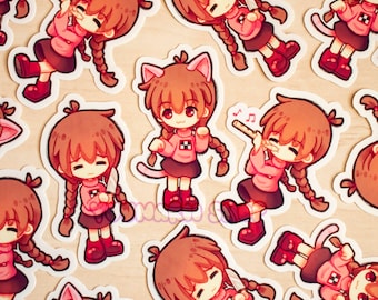 Madotsuki Vinyl Sticker Set / Yume Nikki Sticker / RPG Maker Horror Sticker / Laptop Sticker / Vinyl Sticker