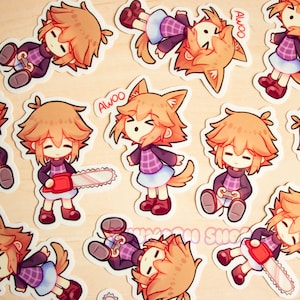 Urotsuki Vinyl Sticker Set / Yume 2kki Sticker / Yume Nikki Fangame Sticker / RPG Maker Horror Sticker / Laptop Sticker / Vinyl Sticker