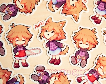 Urotsuki Vinyl Sticker Set / Yume 2kki Sticker / Yume Nikki Fangame Sticker / RPG Maker Horror Sticker / Laptop Sticker / Vinyl Sticker
