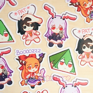 Touhou Fumo Fridge Magnets VOL. 2 / Touhou Magnets / Anime Fridge Magnets / Set of 4 / Meme Magnets