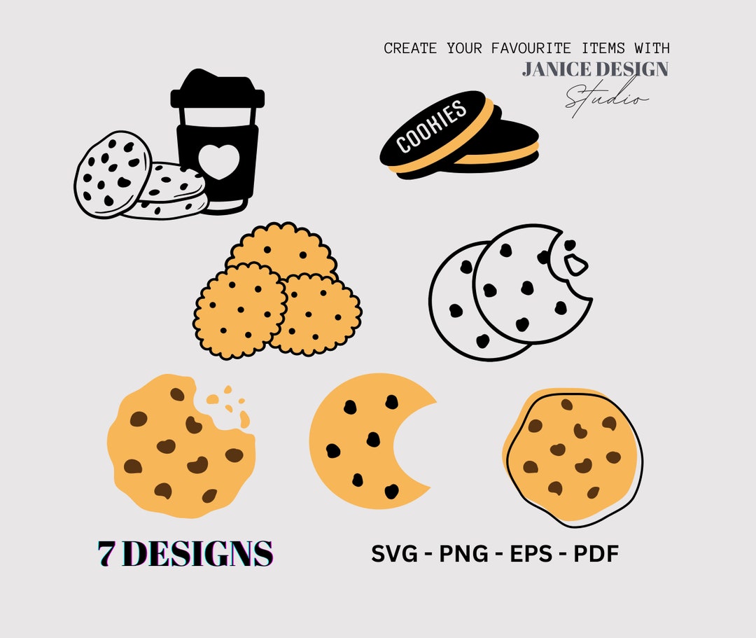 Cookies Svg Chocolate Chip Cookie SVG Choc Chip Cookies Cut - Etsy