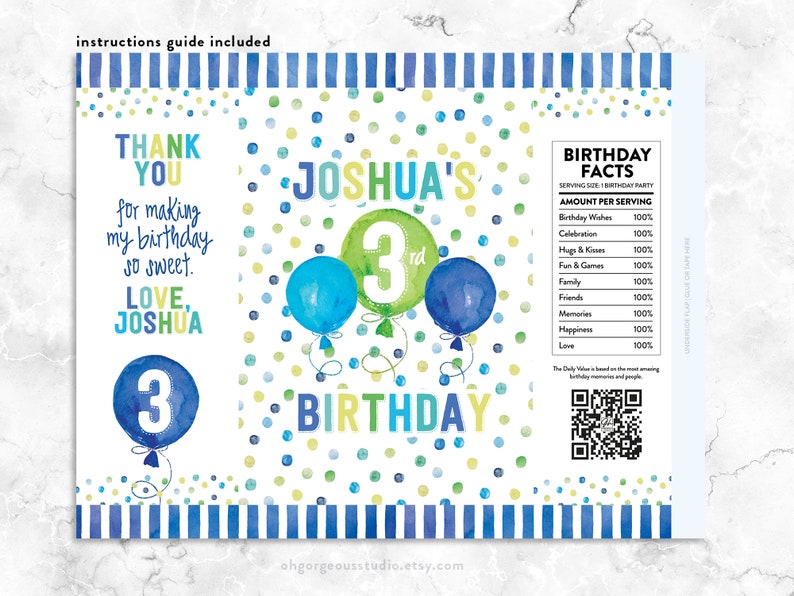 Potato Chip Bag Template Custom Party Chip Bag Printable Template, Party Favor Template, Boys ...