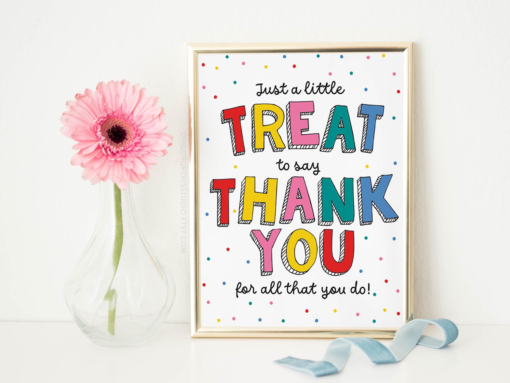 Appreciation Treat Table Sign | Teacher Staff Thank You (printable) - Etsy