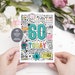 60th Printable Birthday Card 60 Today Birthday Downloadable Card ...