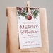 Editable Christmas Gift Tag Template Printable Merry Christmas Hang Tag ...