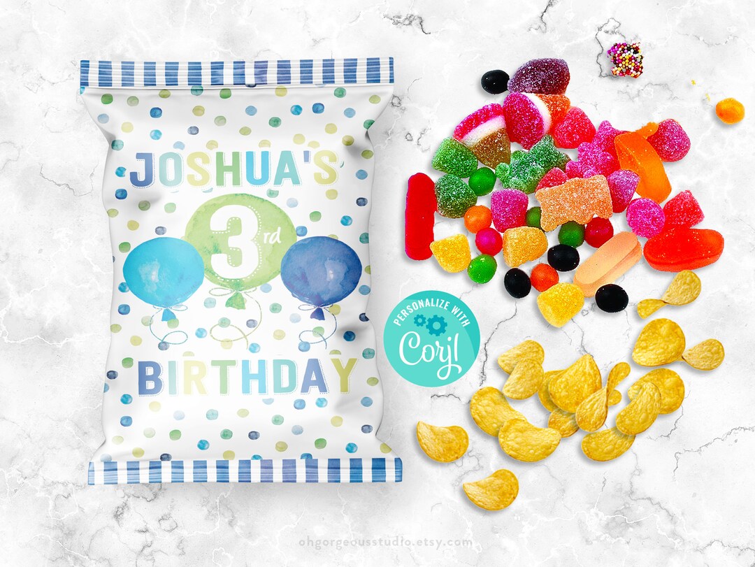 Potato Chip Bag Template Custom Party Chip Bag Printable Template Potato Chip Bag Template Custom Party Chip Bag Printable Template