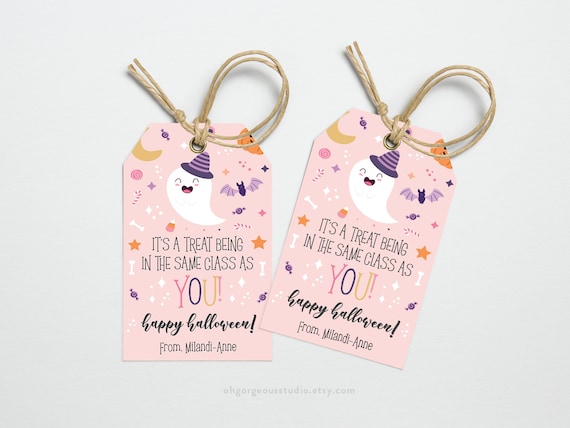 Halloween Class Gift Tag: Spooktacular Treat (Printable)