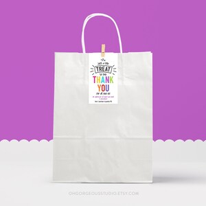 Printable Thank You Gift Tag | Editable Gift Tag for Employee ...