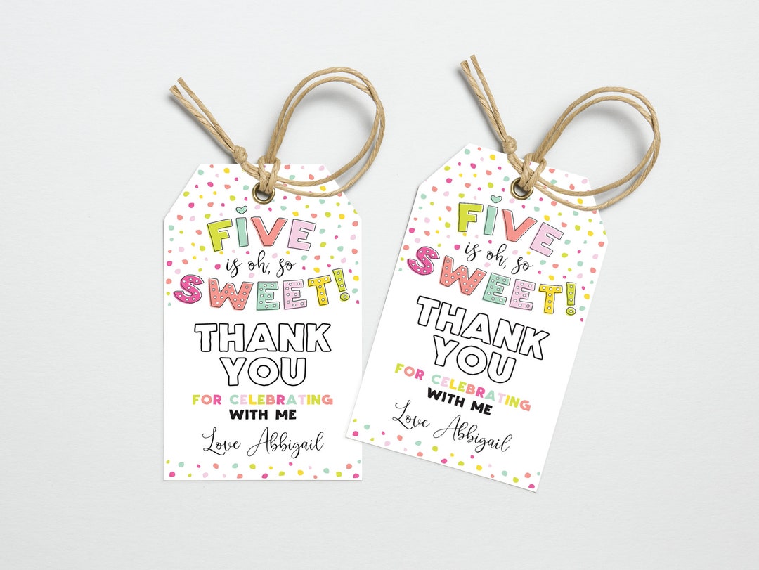five-is-oh-so-sweet-party-thank-you-printable-tags-5th-birthday-party-printable-summer-theme-favor-tags-for-kids-party-editable-template-etsy