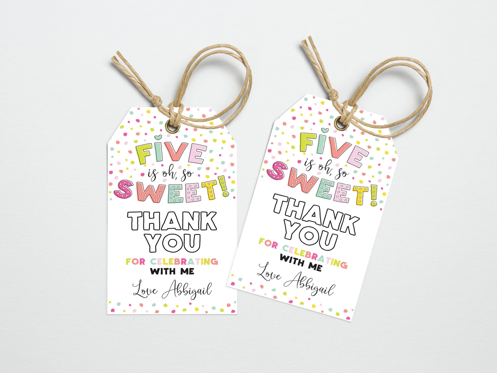 Five is Oh so Sweet Party Thank You Printable Tags, 5th Birthday Party Printable, Summer Theme Favor Tags for Kids Party, Editable Template - Etsy five-is-oh-so-sweet-party-thank-you-printable-tags-5th-birthday-party-printable-summer-theme-favor-tags-for-kids-party-editable-template-etsy
