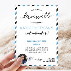 Editable Farewell Party Invitation: Printable Moving Away Invite (Digital Download)