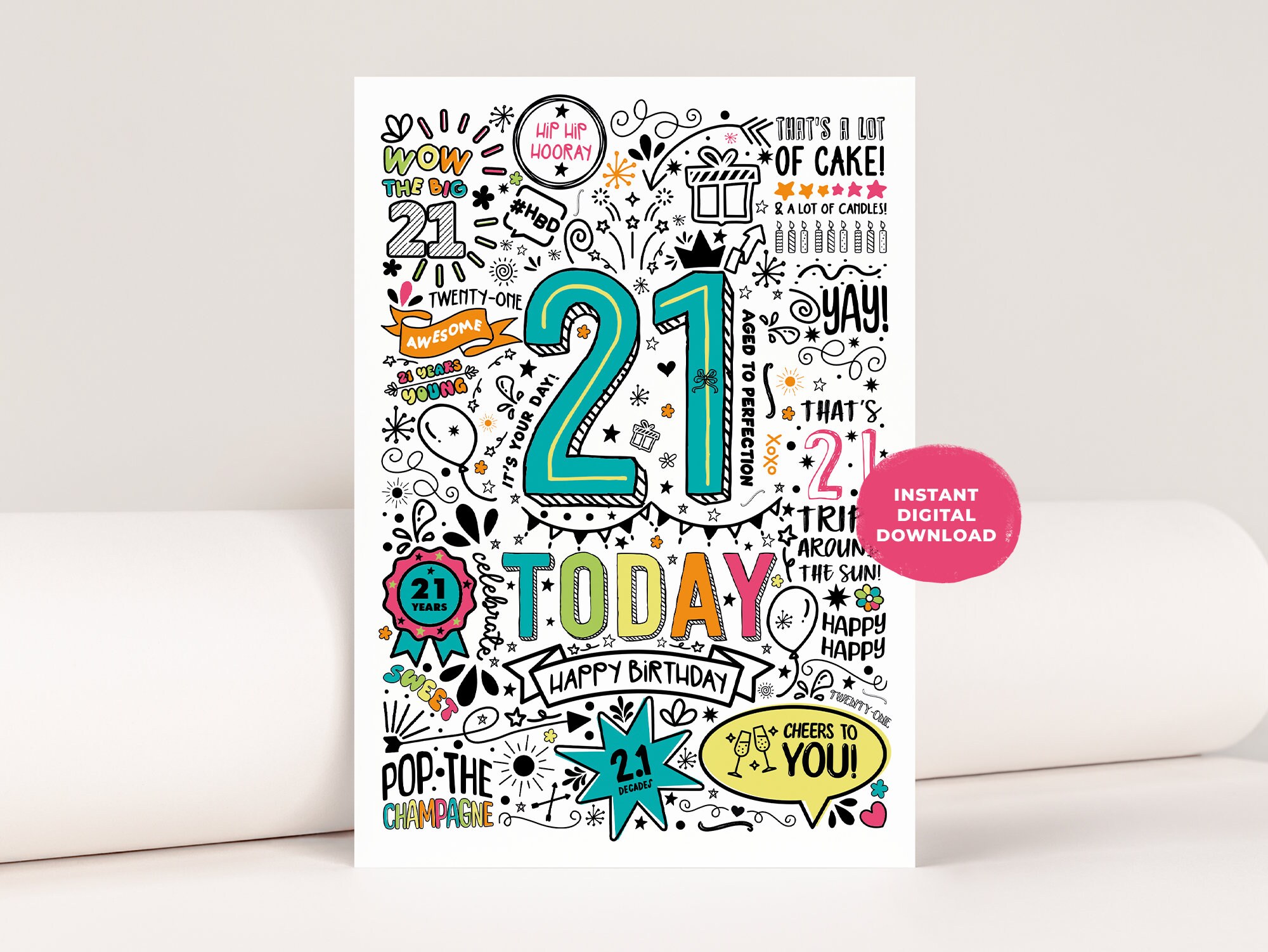 Free Printable 21st Birthday Greeting Cards Free Printable 21st Birthday Greeting Cards