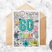 60th Printable Birthday Card 60 Today Birthday Downloadable Card ...