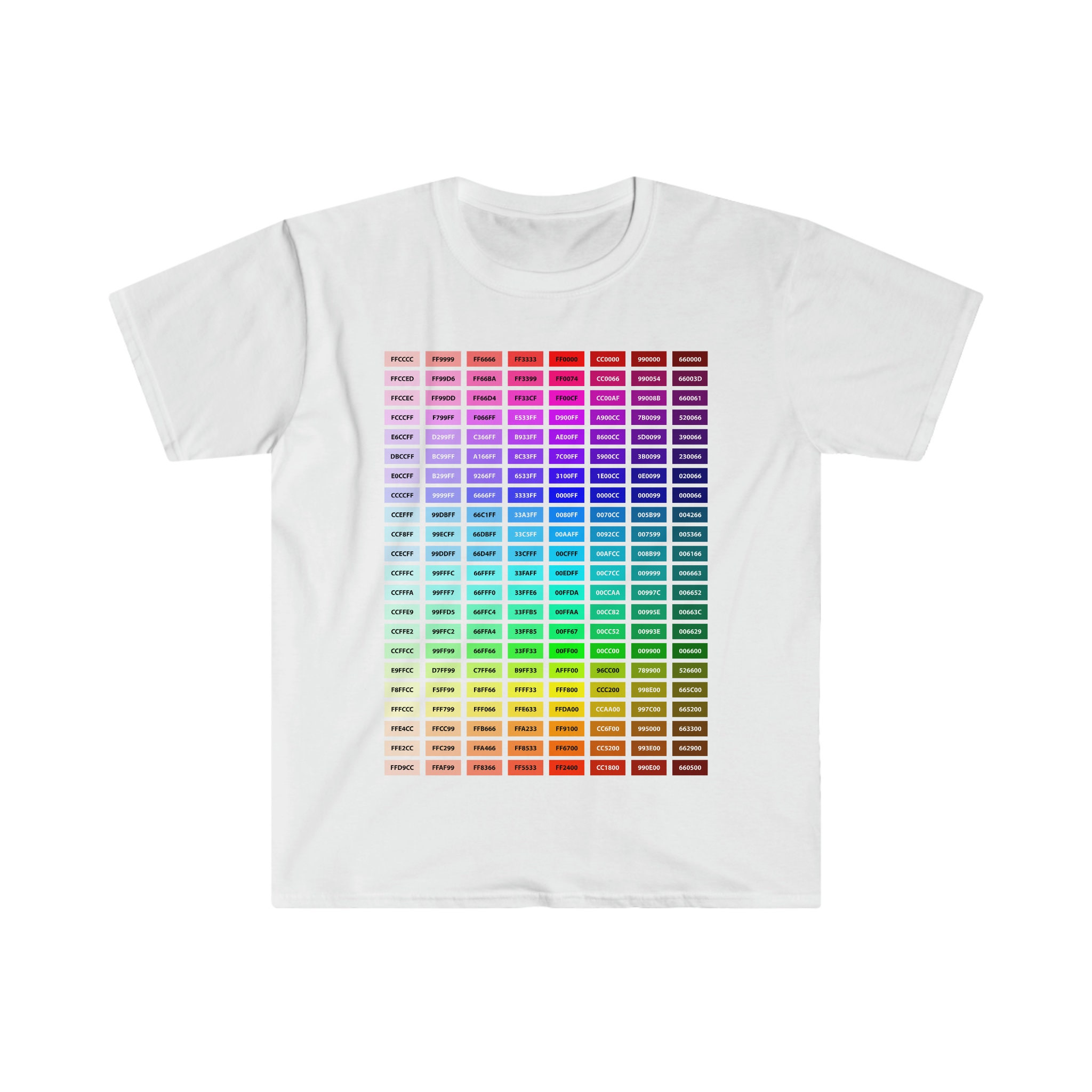 Monster Digital Printify Test Print With Hex Codes and Color Swatches ...