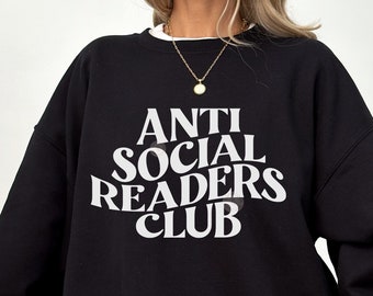 Clube de leitores antissociais SVG + PNG | svg livresco da moda, clube do livro svg, leitor introvertido, leitor obsceno svg, leitor picante svg, booktrovert