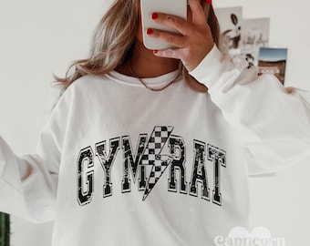 Gym Rat SVG and PNG | Varsity svg, girls who lift svg, leg day svg, workout svg, gym svg, fitness dvg, gym girl svg, barbell baddie svg