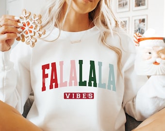Falalala Vibes SVG y PNG / navidad svg, vibraciones de Navidad svg, vacaciones svg, invierno svg, holly jolly svg feliz navidad corte archivo cricut