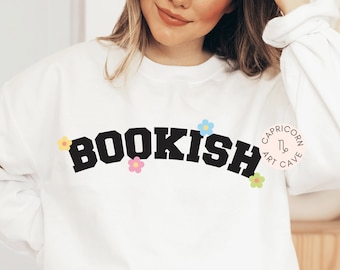 Bookish floral SVG and PNG | bookish png, book addict png sublimation design for commercial use, smut reader, booktrovert, book lovers