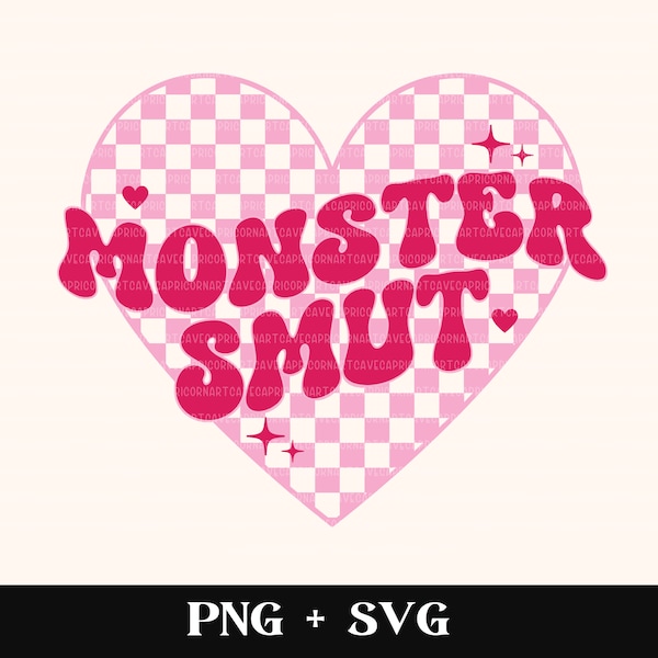 Monster Smut SVG and PNG | funny bookish svg, smutty books svg, smut reader, spicy book svg, romance reader svg, book lover png