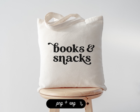 Books and snacks SVG and PNG | bookish svg, smutty books svg, spicy book svg, bookish tote bag, bookstore svg, book addict svg, library svg